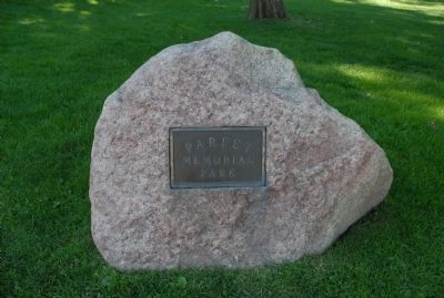 Parfet Memorial Park Dedication Plaque - Location of the Marker image. Click for full size.