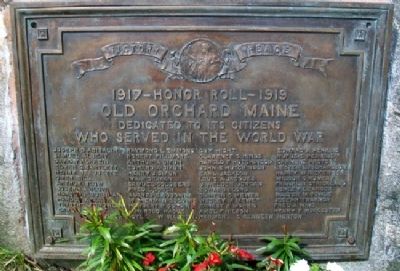 Old Orchard World War Memorial Marker image. Click for full size.