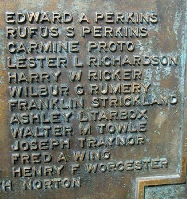 Old Orchard World War Memorial Honor Roll image. Click for full size.