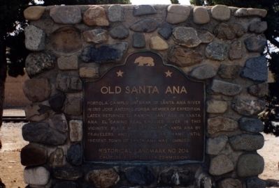 Old Santa Ana Marker image. Click for full size.