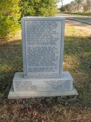 Du Roc House Marker - Rear View image. Click for full size.