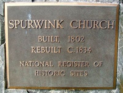Spurwink Church Marker. Click for full size. Spurwink Church Marker image. Click for full size.