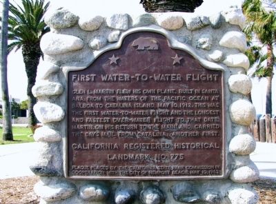 First Water-to-Water Flight Marker (now retired) image. Click for full size.