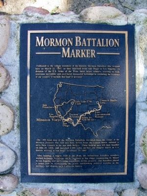 Mormon Battalion Marker image. Click for full size.
