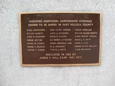 Confederate Veterans Plaque II image. Click for full size.