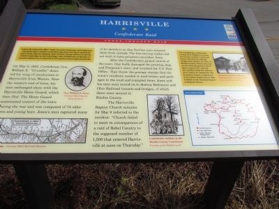 Harrisville Civil War Trail Marker image. Click for full size.
