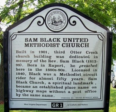 Previous Sam Black United Methodist Church Marker image. Click for full size.