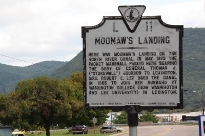 Moomaw’s Landing Marker image. Click for full size.