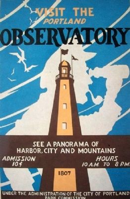 Observatory Poster on Looking North Marker image. Click for full size.