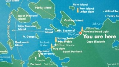 Map on Looking North Marker. Click for full size. Map on Looking North Marker image. Click for full size.