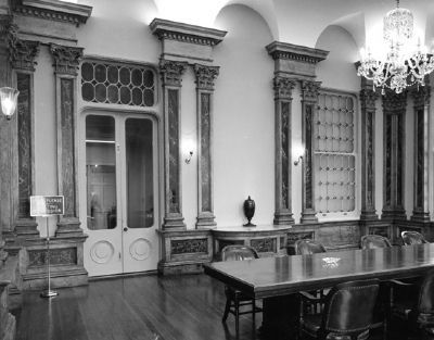 South Carolina National Bank<br>of Charleston (c. 1817)<br>Interior - Board of Directors' Room image. Click for full size.