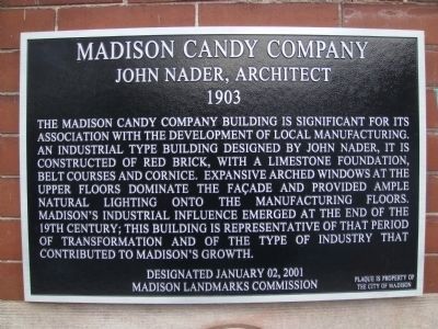Madison Candy Company Marker image. Click for full size.