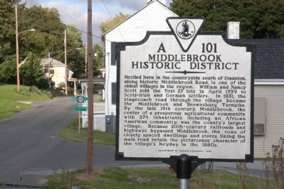 Middlebrook Historic District Marker image. Click for full size.