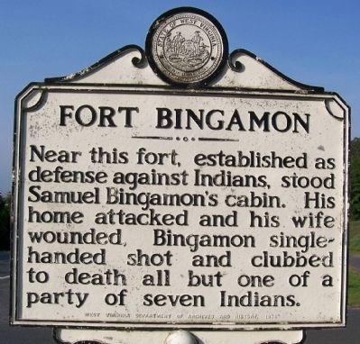 Fort Bingamon Marker image. Click for full size.