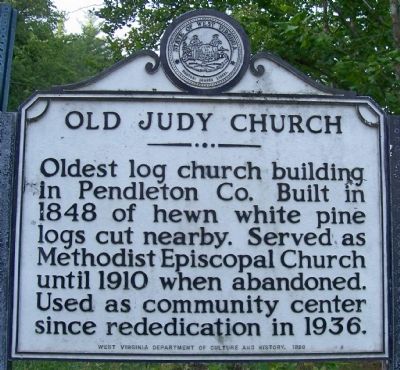 Old Judy Church Marker image. Click for full size.