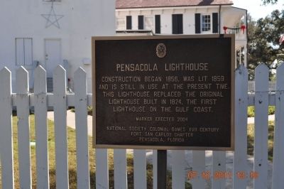 Pensacola Lighthouse Marker image. Click for full size.