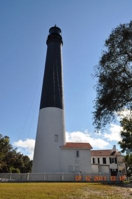 Pensacola Lighthouse and Marker. Click for full size. Pensacola Lighthouse and Marker image. Click for full size.