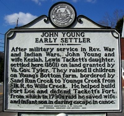 John Young Early Settler Marker image. Click for full size.