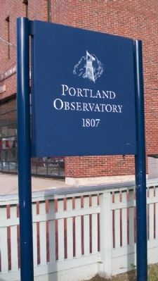 Portland Observatory Sign image. Click for full size.