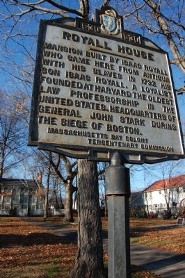 Royall House Marker image. Click for full size.