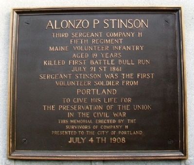 Alonzo P. Stinson Marker image. Click for full size.