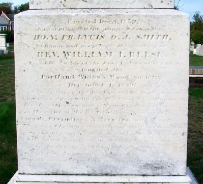 Rev William I. Reese Monument image. Click for full size.