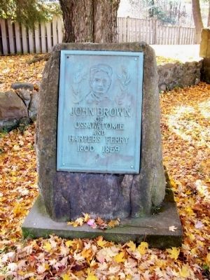John Brown Tannery Stone Monument image. Click for full size.
