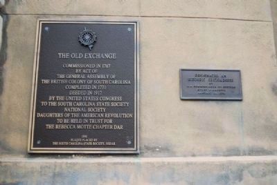 The Old Exchange Marker<br>Far Right Marker Reads. Click for full size. The Old Exchange Marker<br>Far Right Marker Reads image. Click for full size.