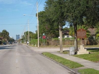 First Settlement and Post Office Marker. Click for full size. First Settlement and Post Office Marker image. Click for full size.