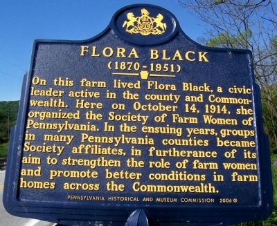 Flora Black Marker. Click for full size. Flora Black Marker image. Click for full size.