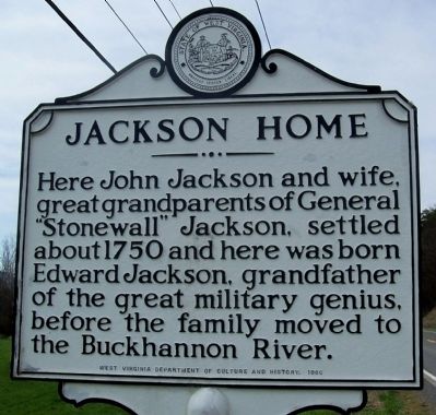Jackson Home Marker image. Click for full size.