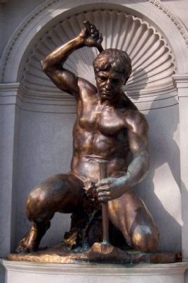 Niehaus's bronze figure of "The Driller." image. Click for full size.