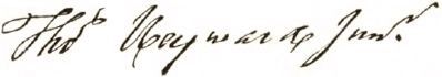 Thomas Heyward, Jr. Signature image. Click for full size.