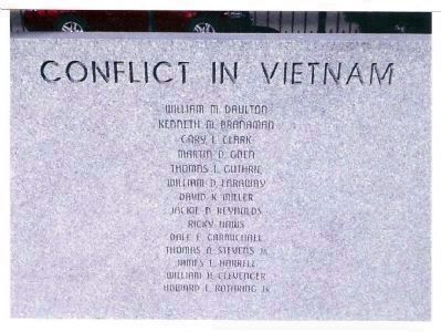Obverse - Right - - "Conflict In Vietnam" image. Click for full size.