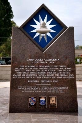 40th Infantry Division Korean War Memorial Marker image. Click for full size.