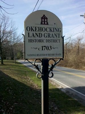 Okehocking Land Grant Marker image. Click for full size.