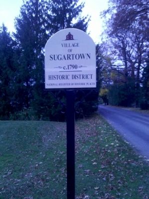 Historic Sugartown Marker image. Click for full size.