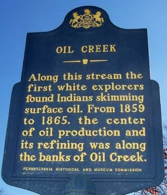 Oil Creek Marker image. Click for full size.