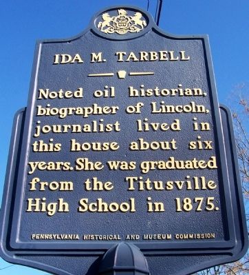Ida M. Tarbell Marker image. Click for full size.