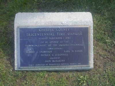 Chester County Tricentennial Time Capsule image. Click for full size.
