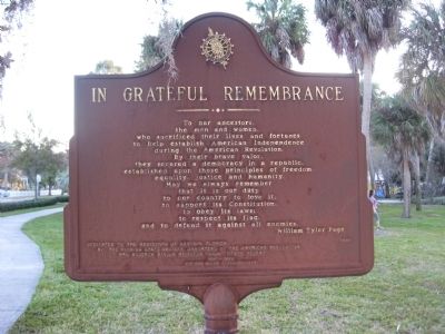 In Grateful Remembrance Marker image. Click for full size.