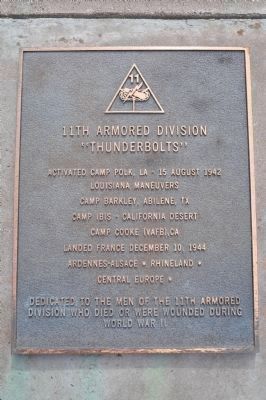 11th Armored Division "Thunderbolts" image. Click for full size.