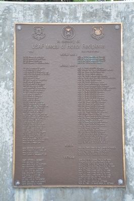 USAF Medal of Honor Recipients Marker image. Click for full size.