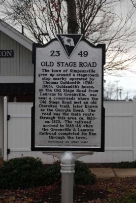 Old State Road Marker image. Click for full size.