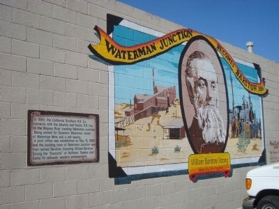 Waterman Junction becomes Barstow 1886 Marker image. Click for full size.