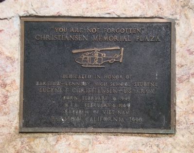 Christiansen Memorial Plaza Marker image. Click for full size.