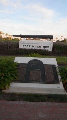 Fort MacArthur / 500 Varas Square Historic District Marker image. Click for full size.