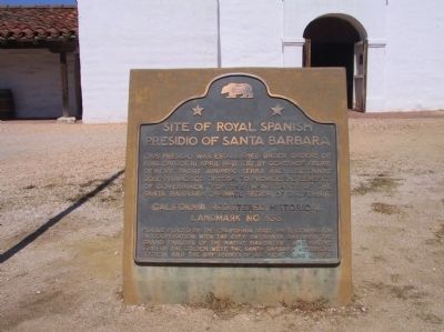 Site of Royal Spanish Presidio Marker image. Click for full size.