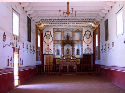 Interior of Presidio Chapel image. Click for full size.