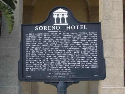 Soreno Hotel Marker image. Click for full size.